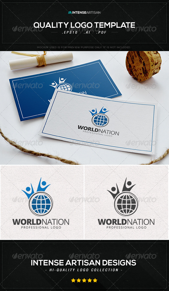 GraphicRiver World Nation Logo Template 8536832 GraphicRiver World Nation Logo Template 8536832