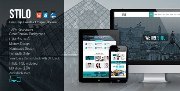 ThemeForest Stilo One Page Drupal Theme 8537110 ThemeForest Stilo One Page Drupal Theme 8537110