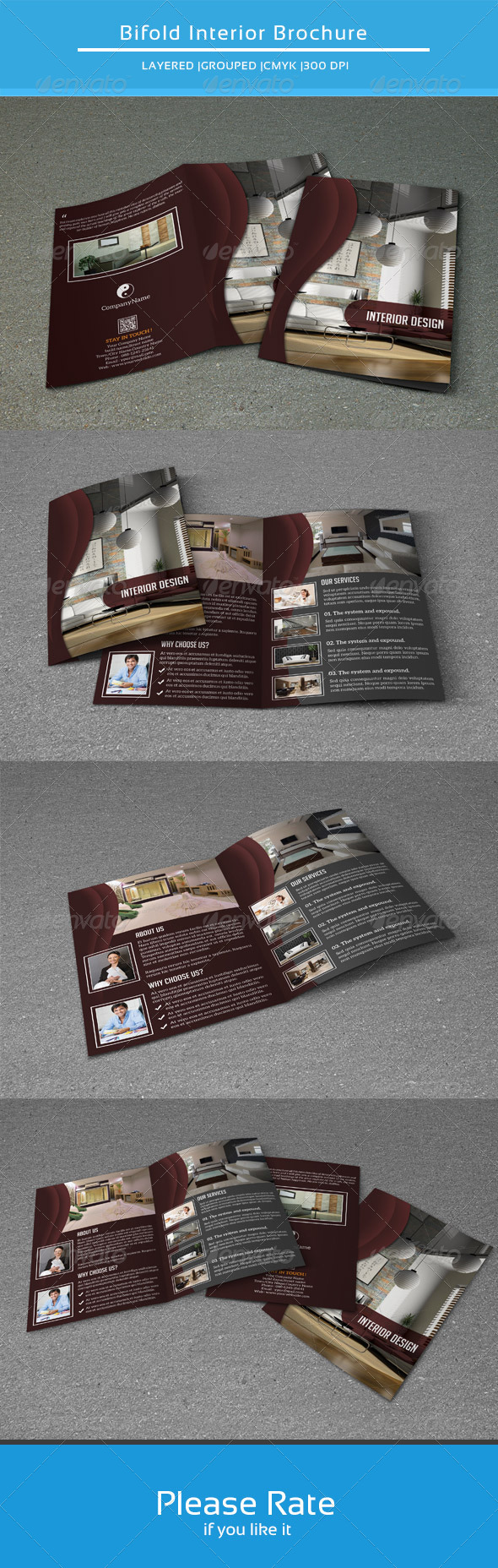 GraphicRiver Bifold Brochure for Interior Design-V108 8537119 GraphicRiver Bifold Brochure for Interior Design-V108 8537119