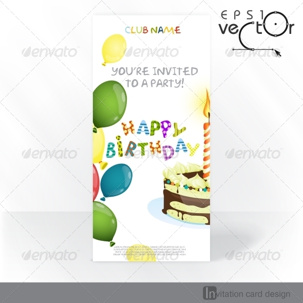GraphicRiver Party Invitation Card Design Template 8537299 GraphicRiver Party Invitation Card Design Template 8537299