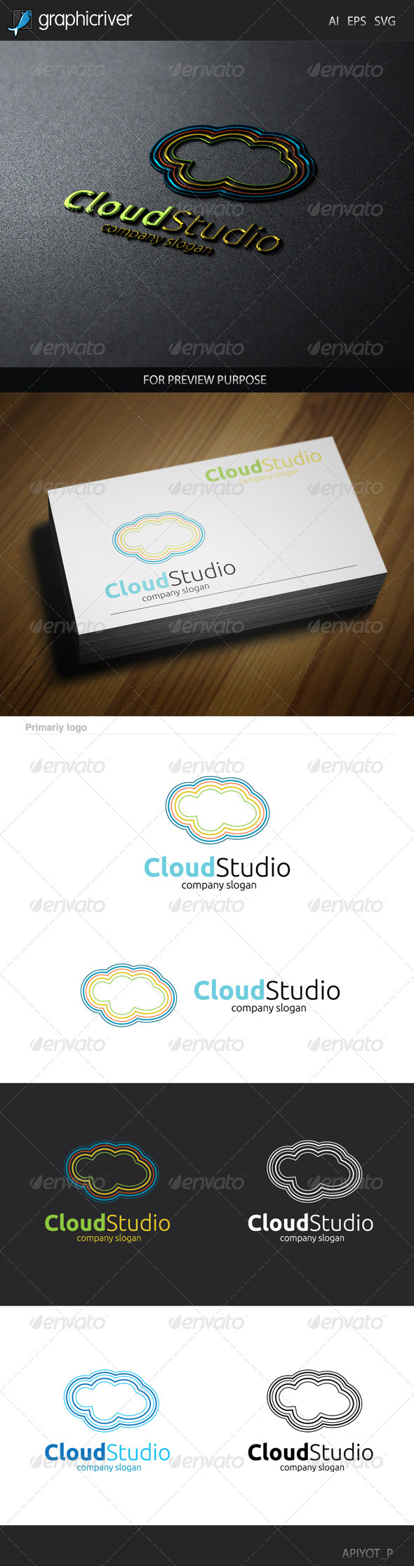 GraphicRiver Cloud Studio Logo 8537462 GraphicRiver Cloud Studio Logo 8537462