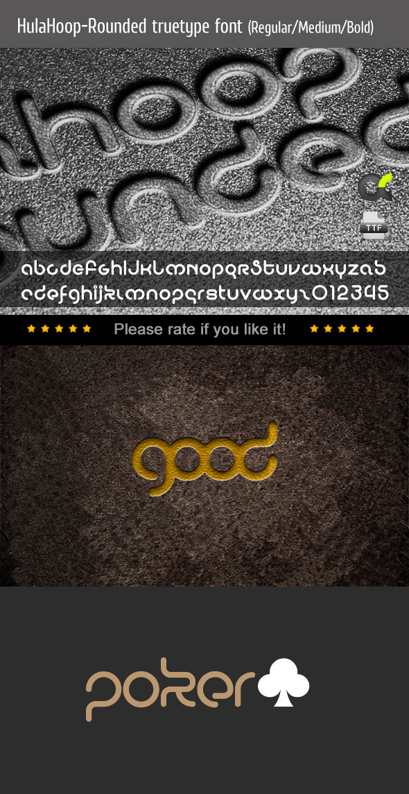 GraphicRiver HulaHoop-Rounded TrueType Font 8537557 GraphicRiver HulaHoop-Rounded TrueType Font 8537557