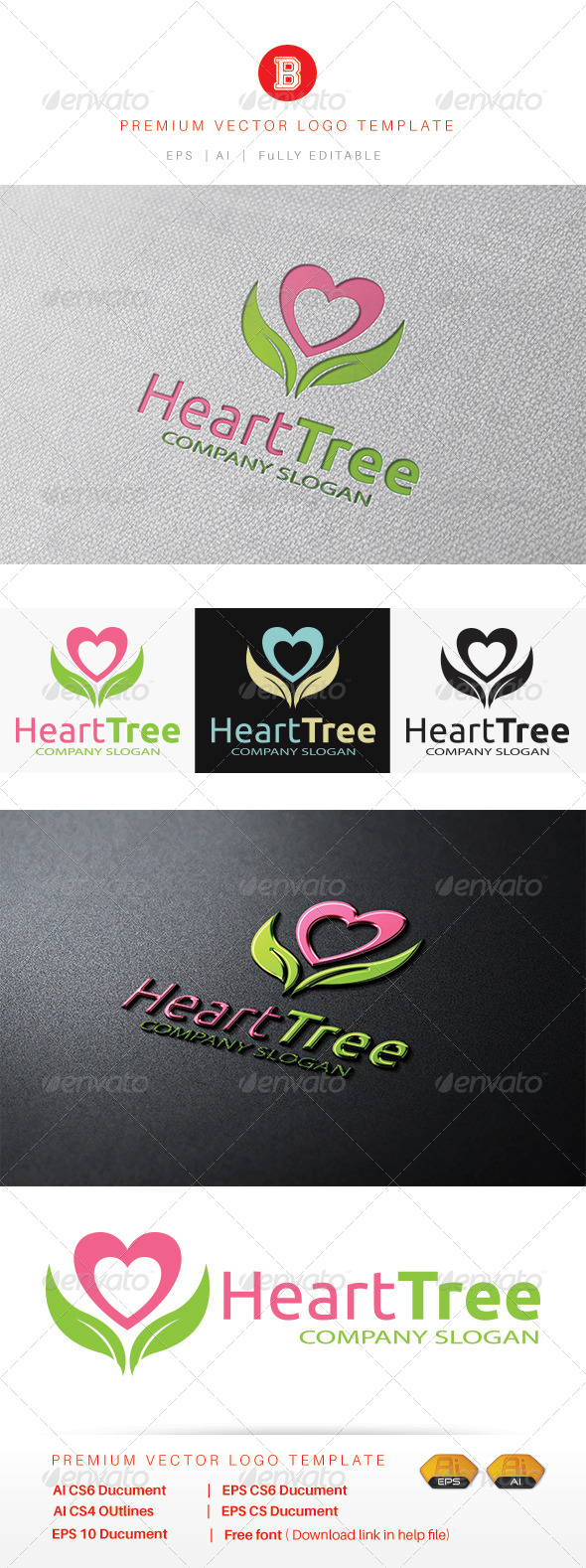 GraphicRiver Heart Tree 8537613 GraphicRiver Heart Tree 8537613