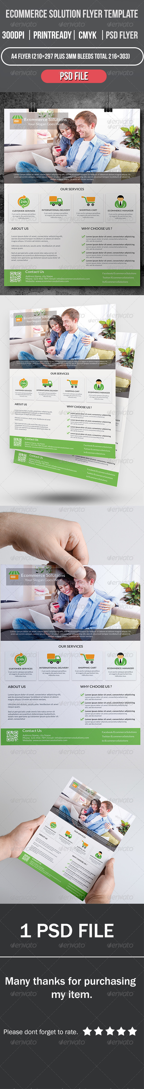 GraphicRiver Ecommerce Solution Flyer Template 8539155 GraphicRiver Ecommerce Solution Flyer Template 8539155