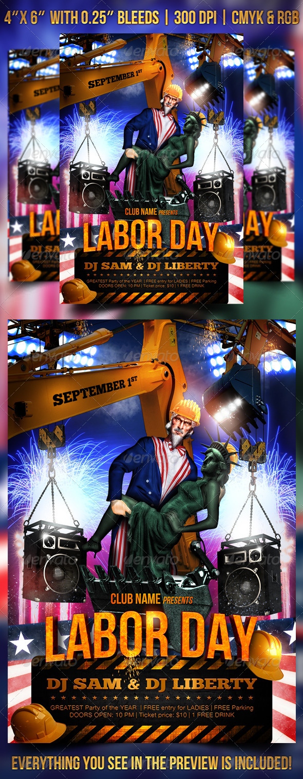 Labor Day Flyer Template Labor Day Flyer Template
