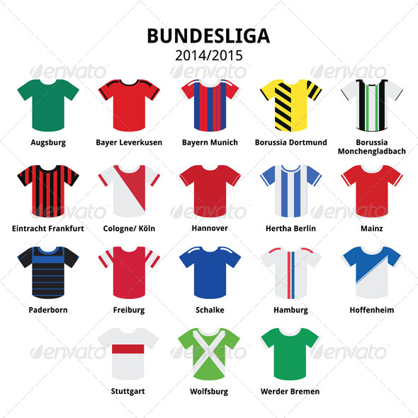 GraphicRiver Football Jerseys 8540825 GraphicRiver Football Jerseys 8540825