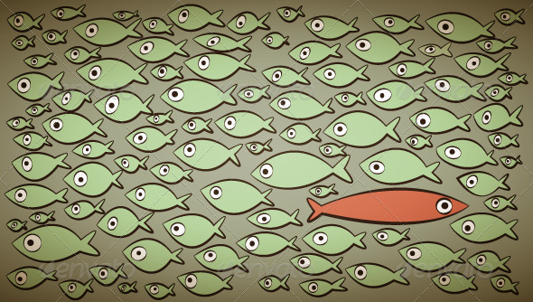 GraphicRiver School of Fish 8542087 GraphicRiver School of Fish 8542087