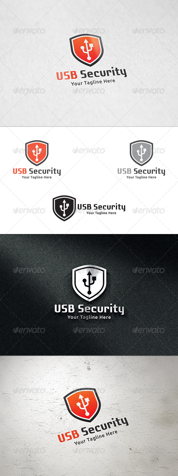 USB Security Logo Template USB Security Logo Template