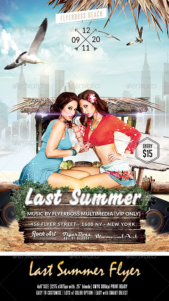 GraphicRiver Last Summer Flyer 8543014 GraphicRiver Last Summer Flyer 8543014