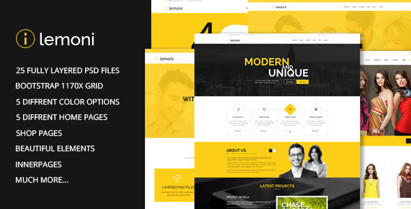 ThemeForest Lemoni Pixel Perfect & Multipurpose PSD Template 8493192 ThemeForest Lemoni Pixel Perfect & Multipurpose PSD Template 8493192