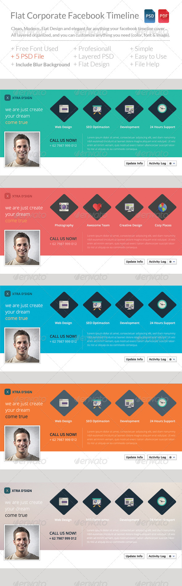 GraphicRiver Flat Corporate Facebook Timeline V5 8544157 GraphicRiver Flat Corporate Facebook Timeline V5 8544157