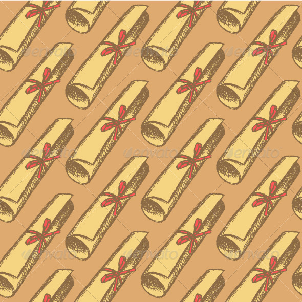 Sketch Cute Papirus Scroll Sketch Cute Papirus Scroll