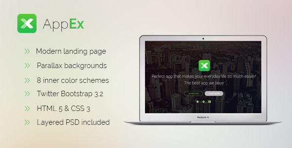 ThemeForest AppEx Onepage Parallax App Landing Template 8390433 ThemeForest AppEx Onepage Parallax App Landing Template 8390433