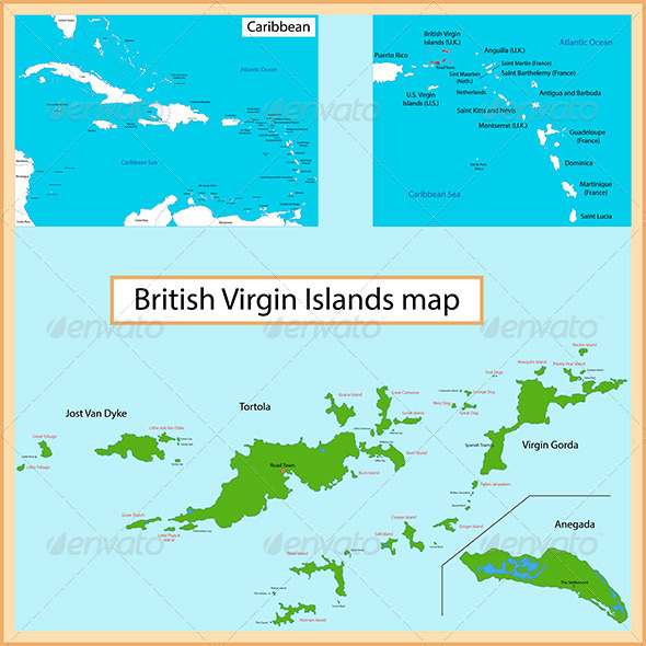 GraphicRiver British Virgin Islands map 8544739 GraphicRiver British Virgin Islands map 8544739