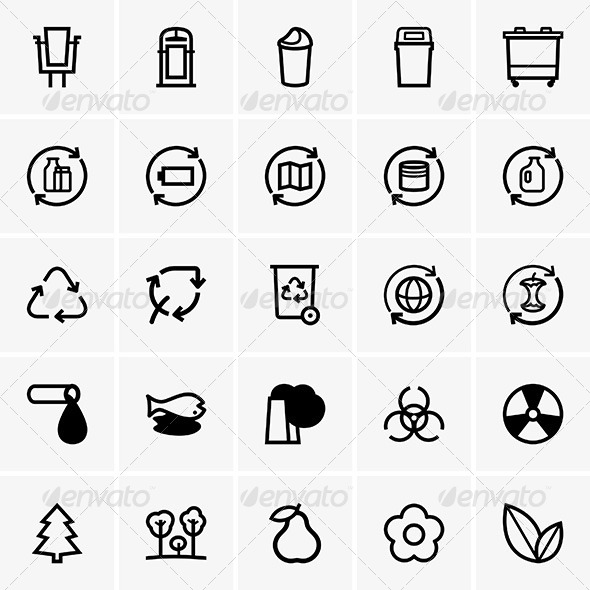 GraphicRiver Garbage Icons 8544778 GraphicRiver Garbage Icons 8544778