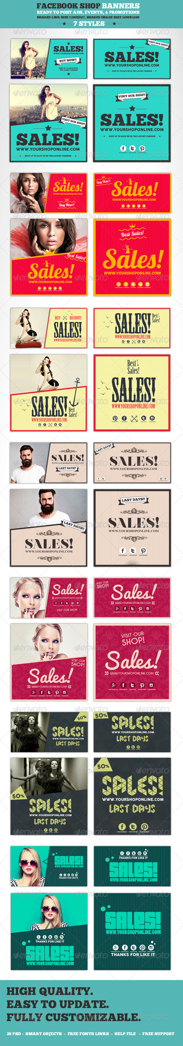 GraphicRiver Facebook Post Banners 8545243 GraphicRiver Facebook Post Banners 8545243