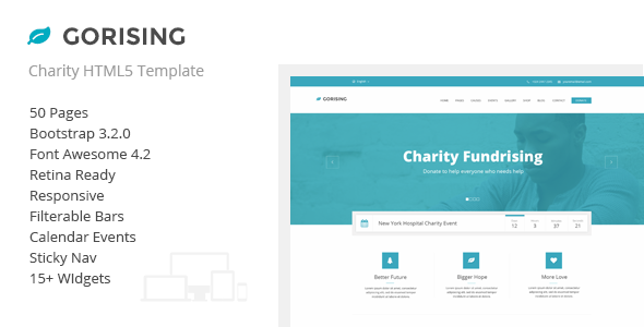 Gorising - Charity | Nonprofit | Fundraising HTML - Charity Nonprofit