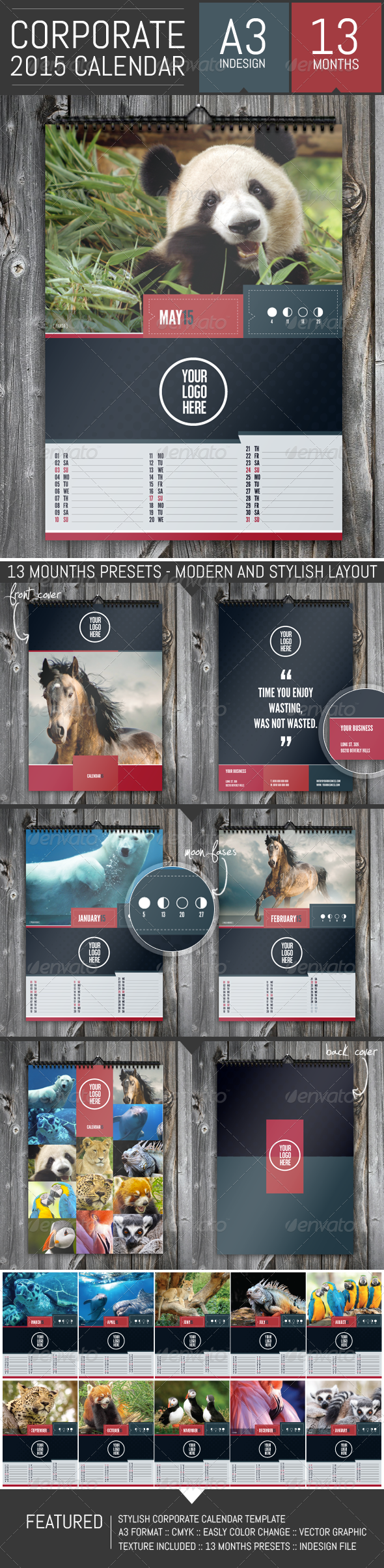GraphicRiver Stylish Corporate 2015 Calendar Template 8545538 GraphicRiver Stylish Corporate 2015 Calendar Template 8545538