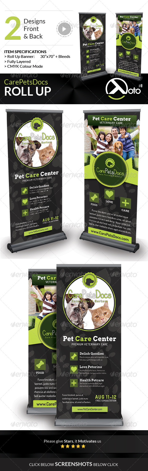 GraphicRiver Care Pets Docs Veterinary Roll Up Banner 8545564 GraphicRiver Care Pets Docs Veterinary Roll Up Banner 8545564