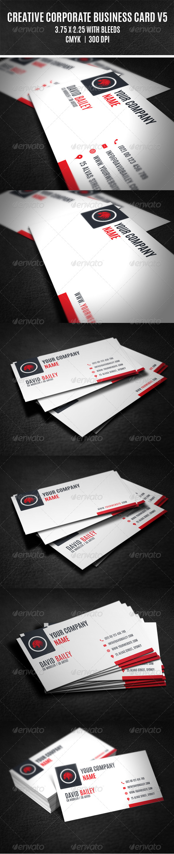 Creative Corporate Business Card V5 Creative Corporate Business Card V5