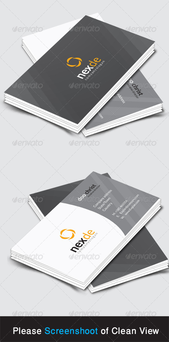 GraphicRiver Nexde Corporate Business Card 8546082 GraphicRiver Nexde Corporate Business Card 8546082
