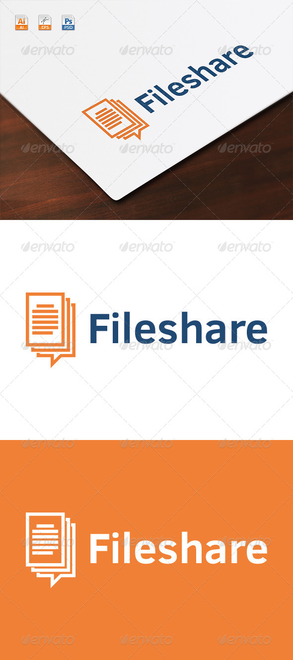 GraphicRiver Fileshare Logo 8546857 GraphicRiver Fileshare Logo 8546857