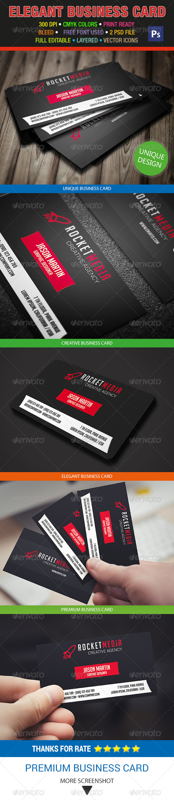 GraphicRiver Creative Dark Business Card 296 8546916 GraphicRiver Creative Dark Business Card 296 8546916