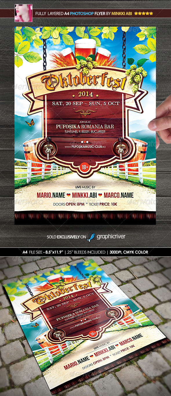 GraphicRiver Oktoberfest Party Poster Flyer 8548019 GraphicRiver Oktoberfest Party Poster Flyer 8548019