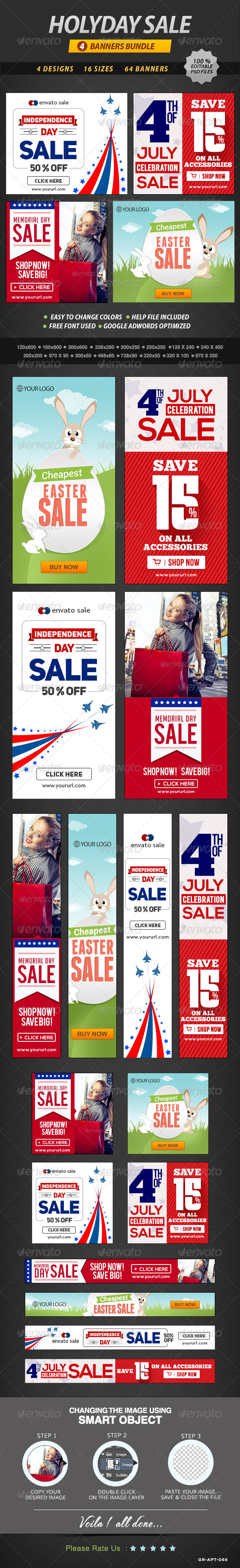 GraphicRiver Holiday Sale Banner Bundle 4 sets 8548360 GraphicRiver Holiday Sale Banner Bundle 4 sets 8548360