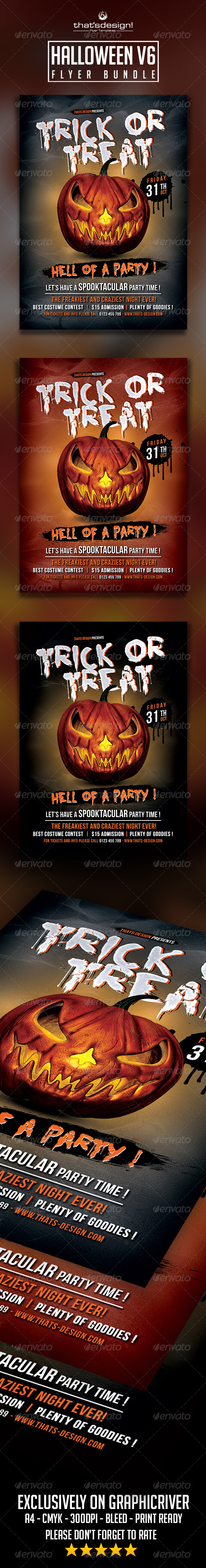 GraphicRiver Halloween Flyer Template V6 8549349 GraphicRiver Halloween Flyer Template V6 8549349