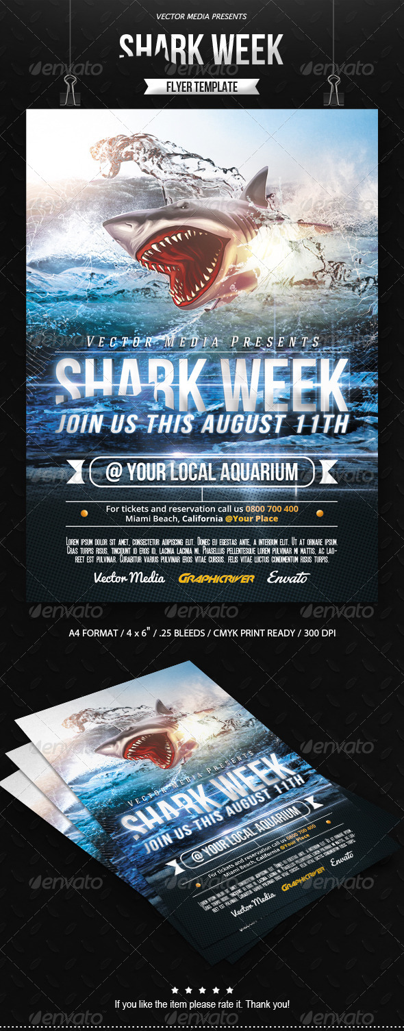 Shark Week Flyer Shark Week Flyer