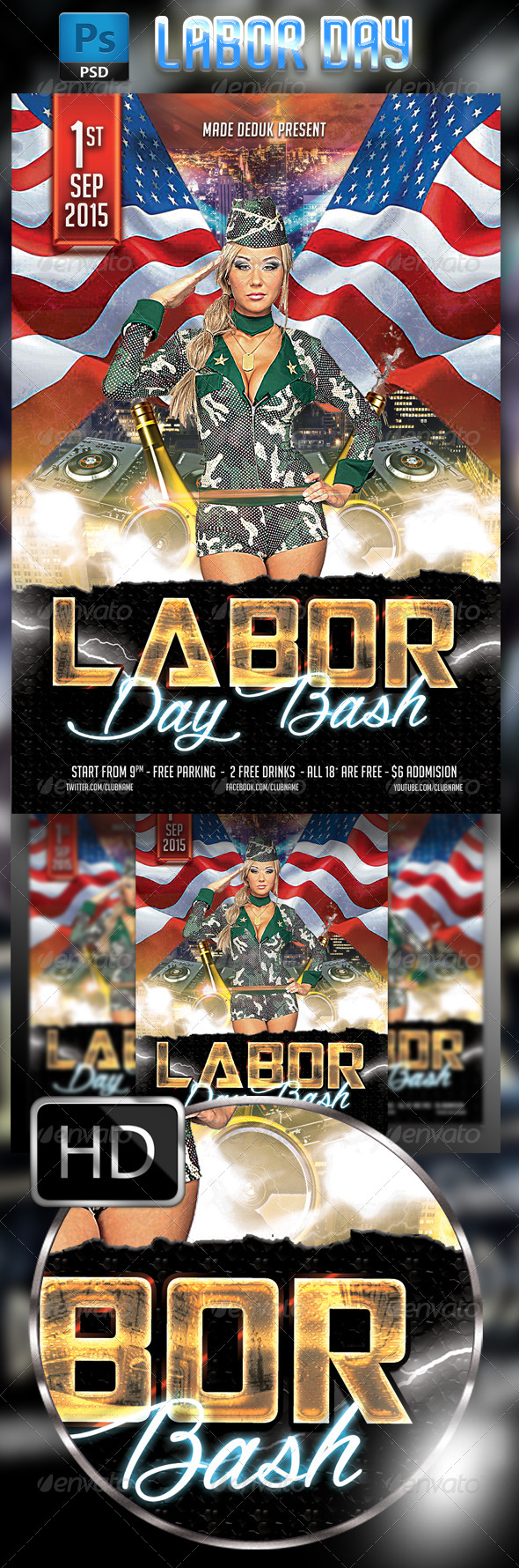 GraphicRiver Labor Day Flyer Template 8550465 GraphicRiver Labor Day Flyer Template 8550465