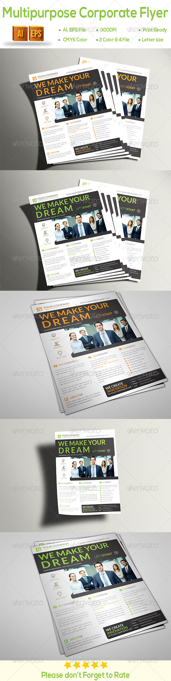 GraphicRiver Multipurpose Corporate Flyer 8550585 GraphicRiver Multipurpose Corporate Flyer 8550585