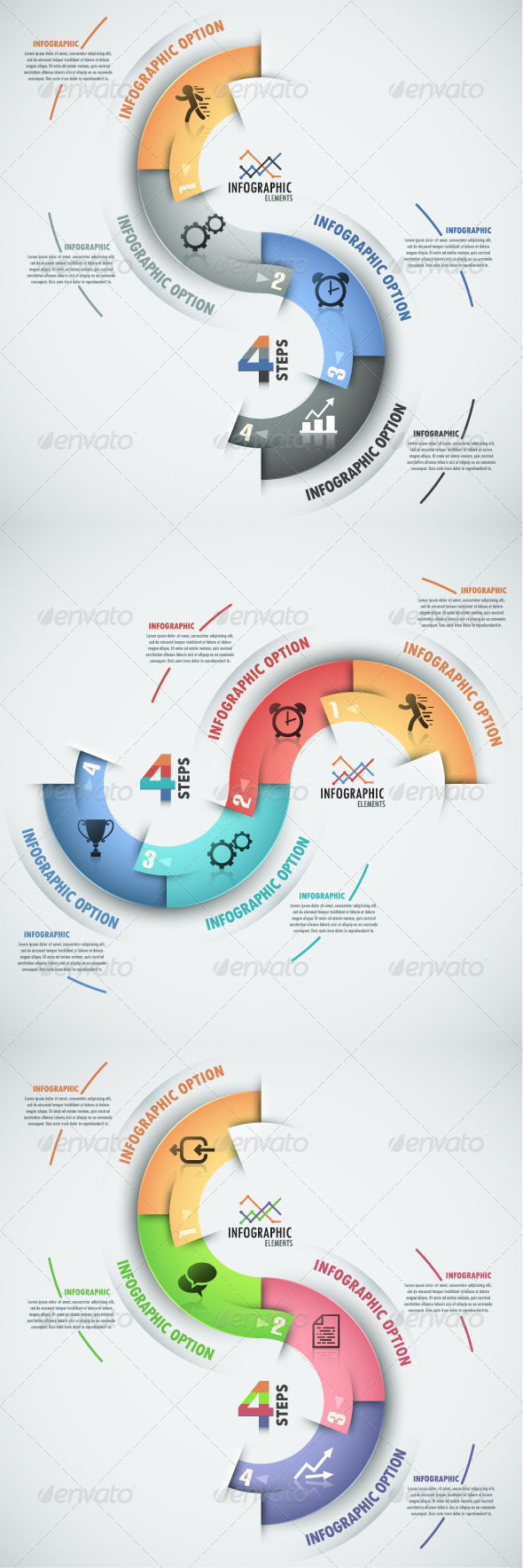 GraphicRiver Modern Infographic Process Template 3 Versions 8550851 GraphicRiver Modern Infographic Process Template 3 Versions 8550851