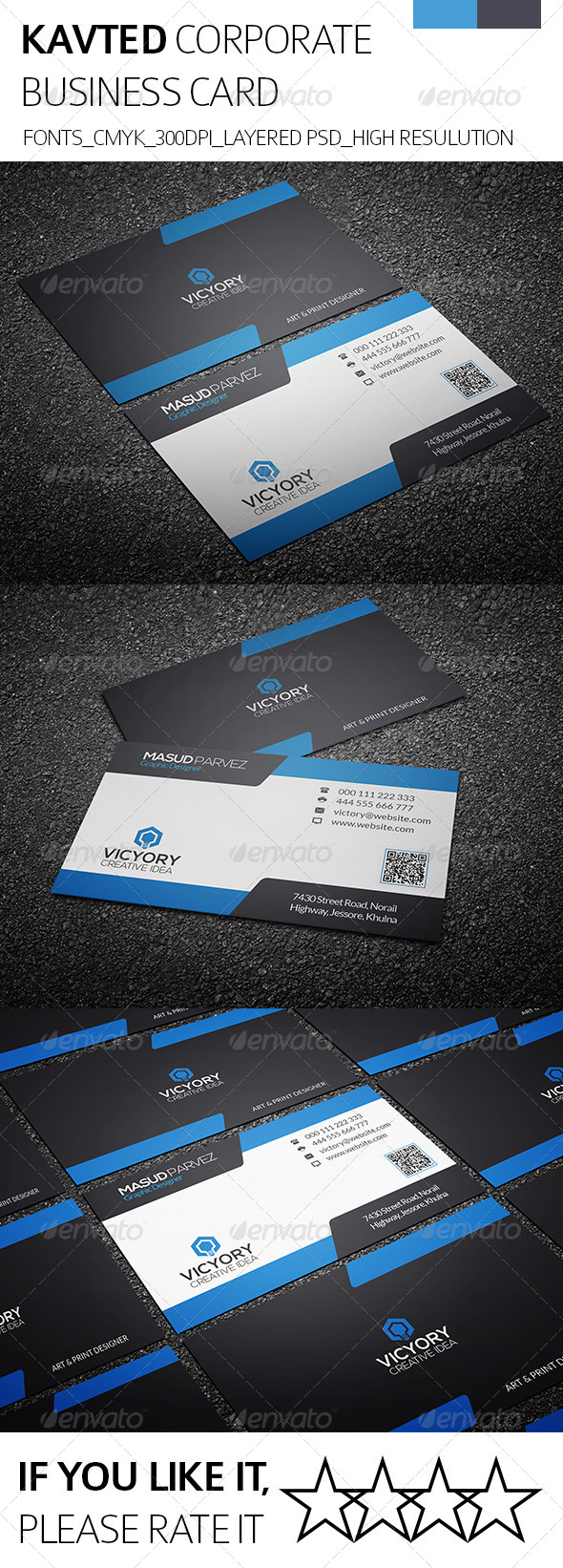 GraphicRiver Kavted & Corporate Business Card 8549855 GraphicRiver Kavted & Corporate Business Card 8549855