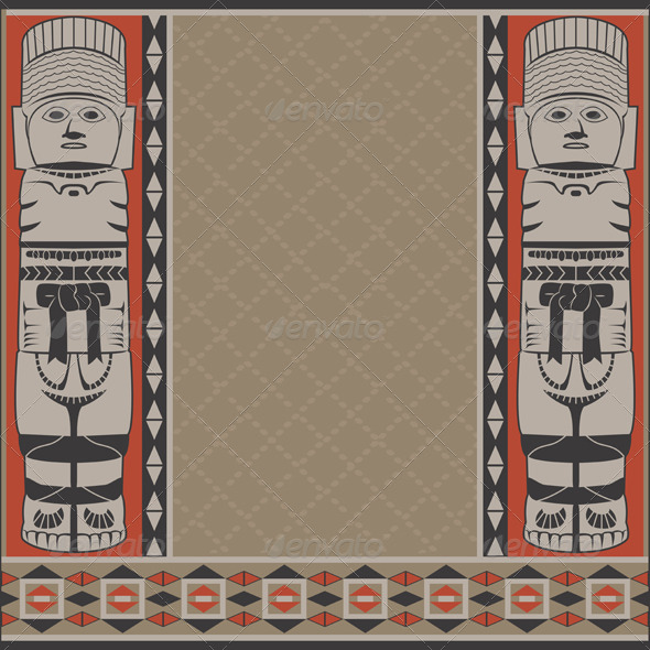 GraphicRiver Banner with Ancient American Ornaments 8551413 GraphicRiver Banner with Ancient American Ornaments 8551413