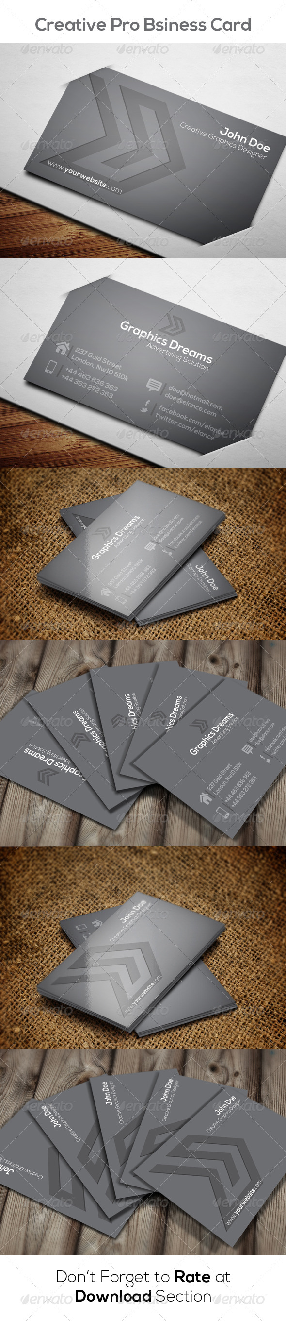 GraphicRiver Creative Business Card 8551445 GraphicRiver Creative Business Card 8551445