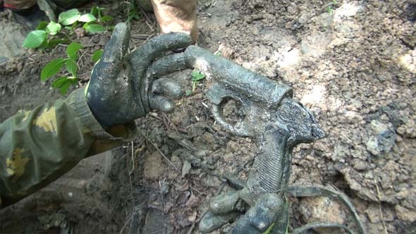 Military Archeology WW2 German Flare Gun Military Archeology WW2 German Flare Gun