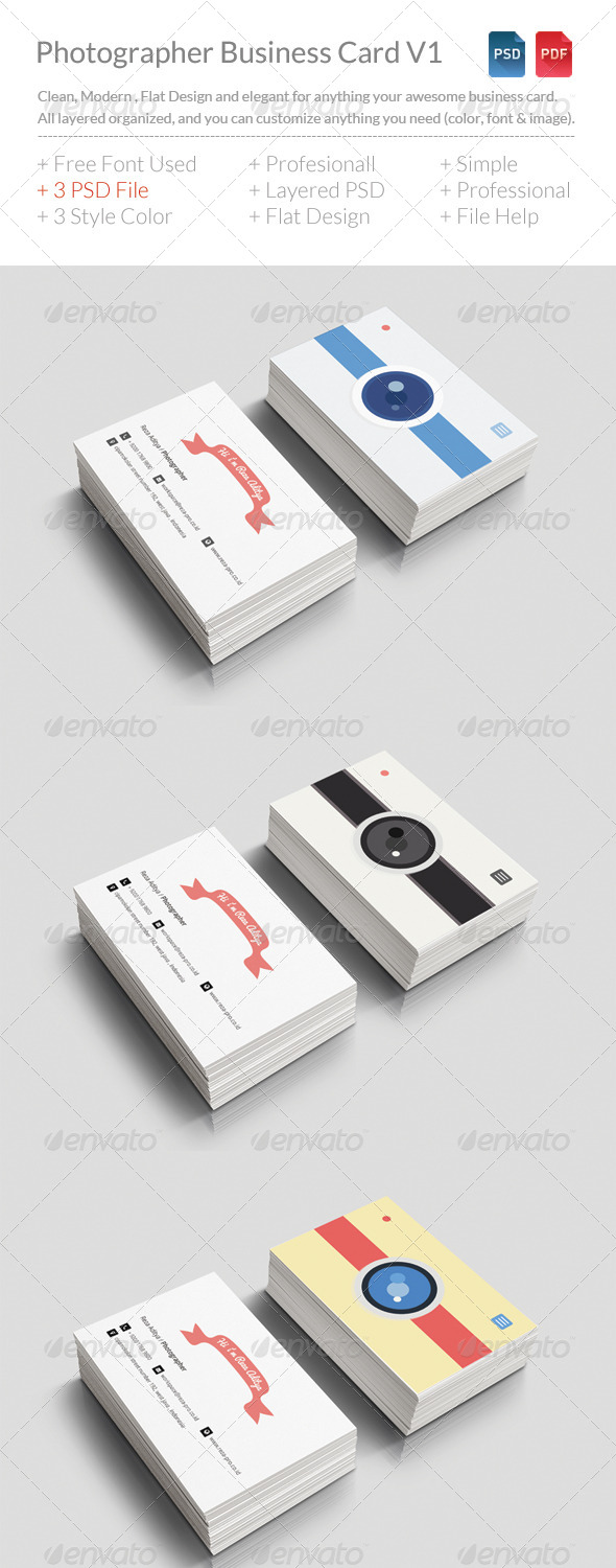 GraphicRiver Photographer Business Card V1 8551740 GraphicRiver Photographer Business Card V1 8551740
