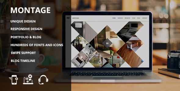 Montage - Clean HTML Showcase Site