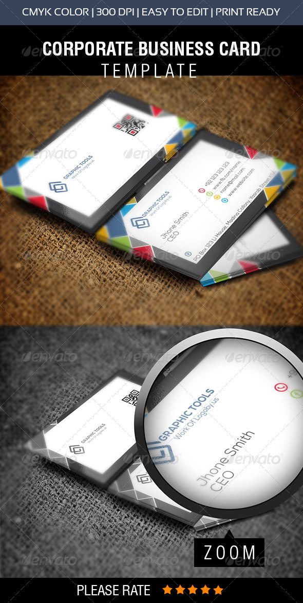 Corporate Graphic Tools Business Card (Business Cards)