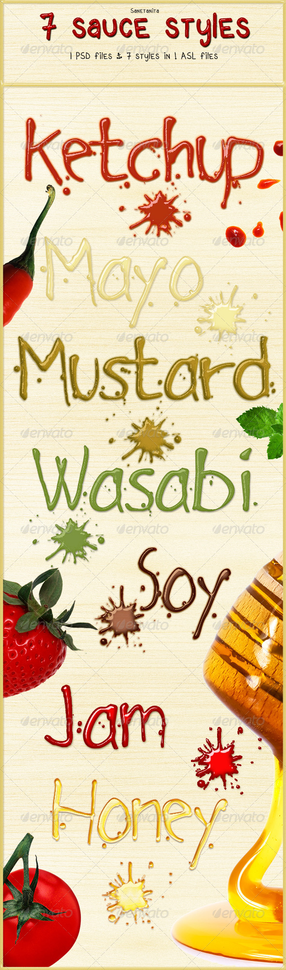GraphicRiver 7 Sauce Styles 8552534 GraphicRiver 7 Sauce Styles 8552534