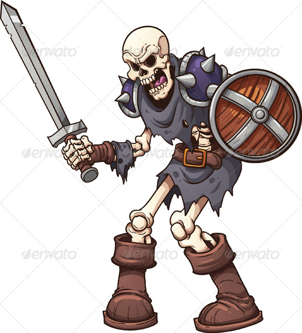 GraphicRiver Skeleton Warrior 8552627 GraphicRiver Skeleton Warrior 8552627