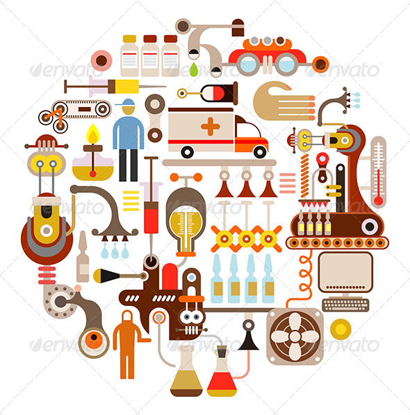 GraphicRiver Pharmaceutical Factory 8553543 GraphicRiver Pharmaceutical Factory 8553543
