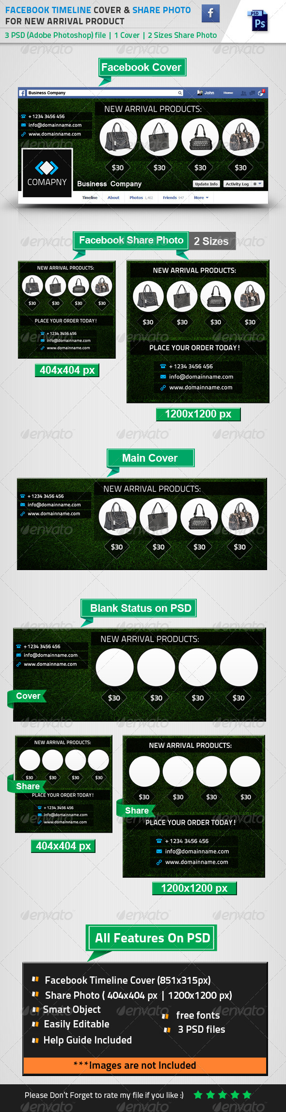 GraphicRiver FB Cover & Share Photo For New Arrival Products 8553724 GraphicRiver FB Cover & Share Photo For New Arrival Products 8553724