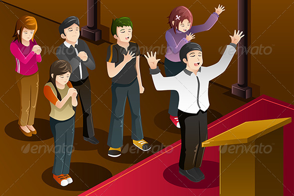 People having a Group Prayer People having a Group Prayer