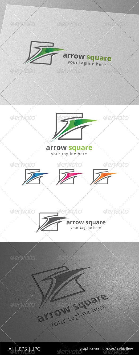 GraphicRiver Arrow Square Logo 8557542 GraphicRiver Arrow Square Logo 8557542