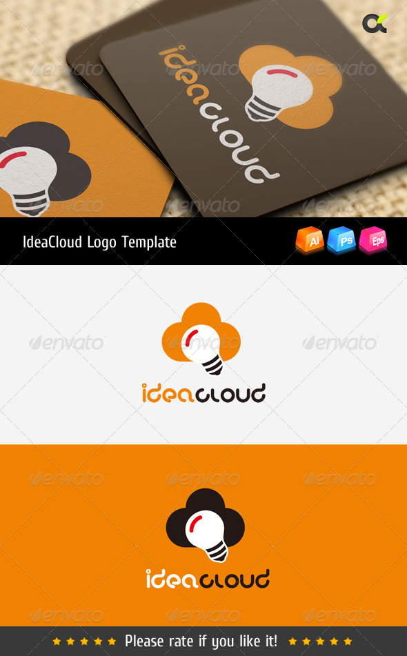 GraphicRiver Idea Cloud Logo Template 8557620 GraphicRiver Idea Cloud Logo Template 8557620