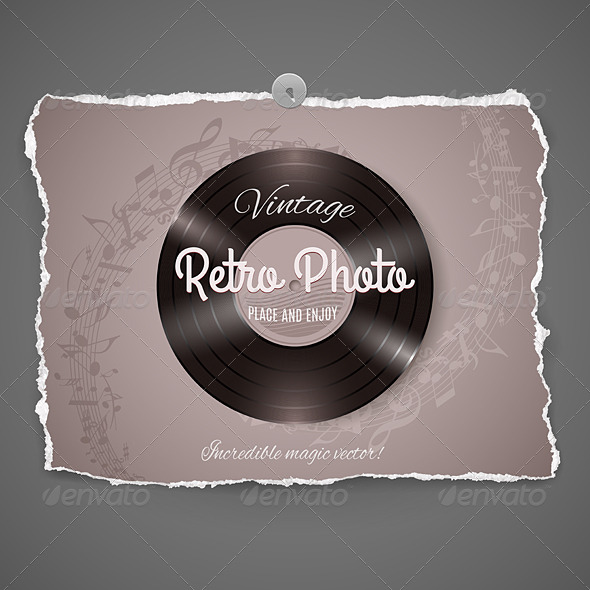 GraphicRiver Vintage Vinyl Music Illustration 8557889 GraphicRiver Vintage Vinyl Music Illustration 8557889