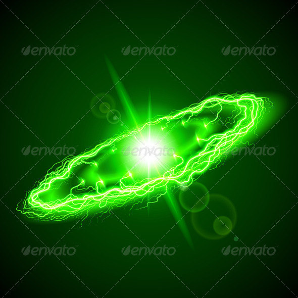 GraphicRiver Ring Lightening in Green Hues 8557891 GraphicRiver Ring Lightening in Green Hues 8557891